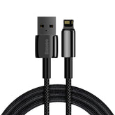 Baseus Tungsten Gold Fast Charging Data Cable USB to iP 2.4A Black